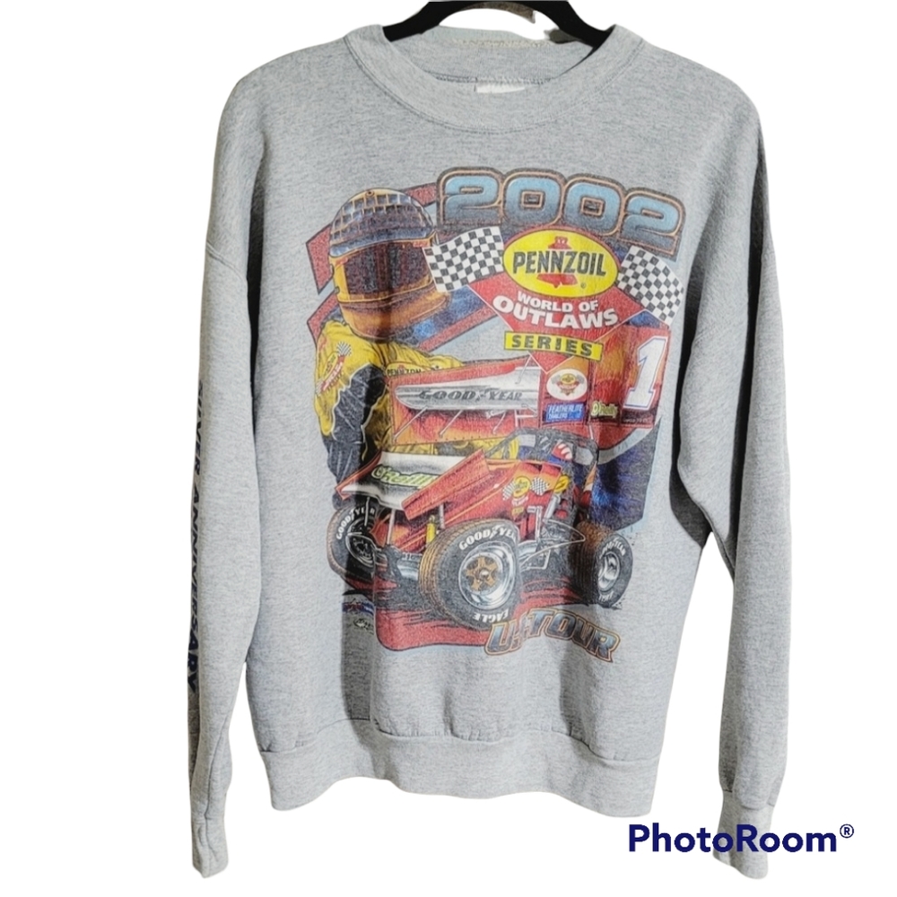 Pennzoil World of Outlaws Series 2002 Sweatshirt Mens Size Large